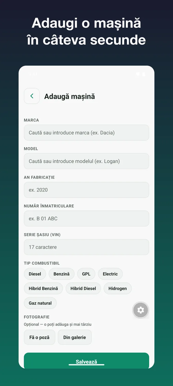 BAPP Auto: adăugarea unei mașini