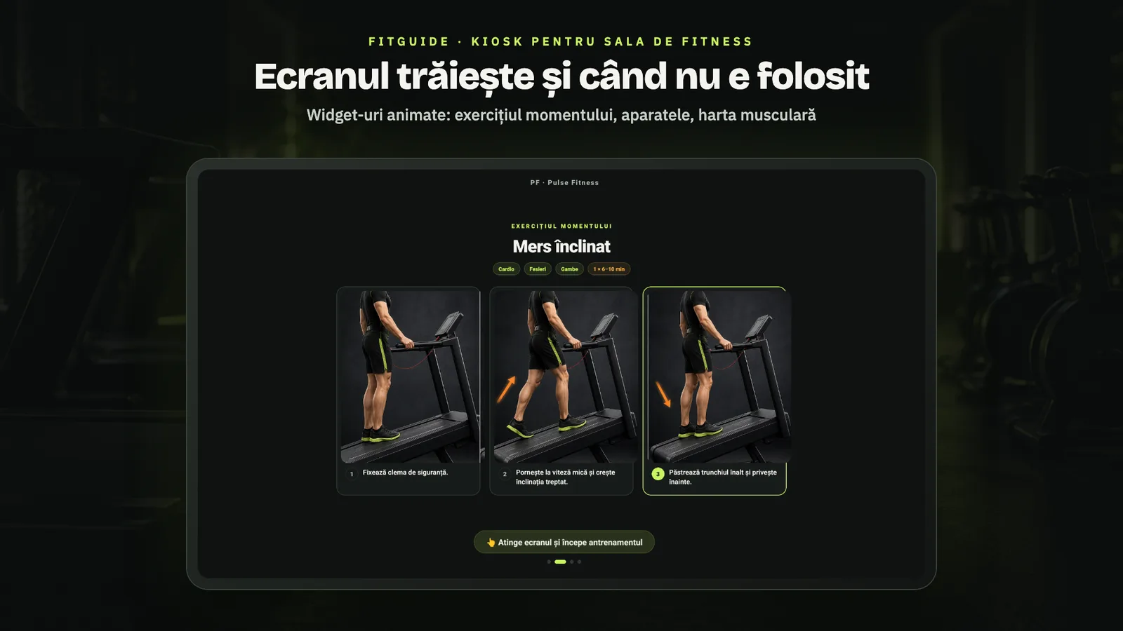 FitGuide: ecranul de așteptare animat